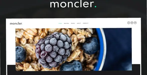 Moncler – Food Blog Elementor Template Kit